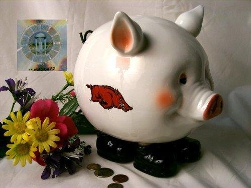 Arkansas Razorbacks Piggy Bank Collegiate Football - 5416