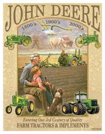 TIN SIGN John Deere 3rd Century - 985