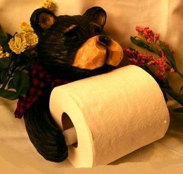 Northwood Bear Rustic Toilet Paper Holder Cabin - 26161