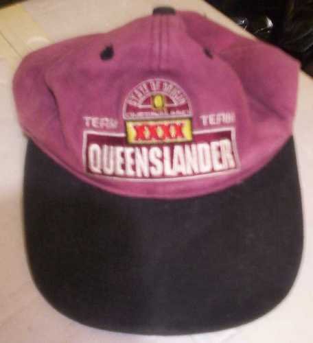 XXXX QUEENSLANDERS CAP - maroon - good used cond