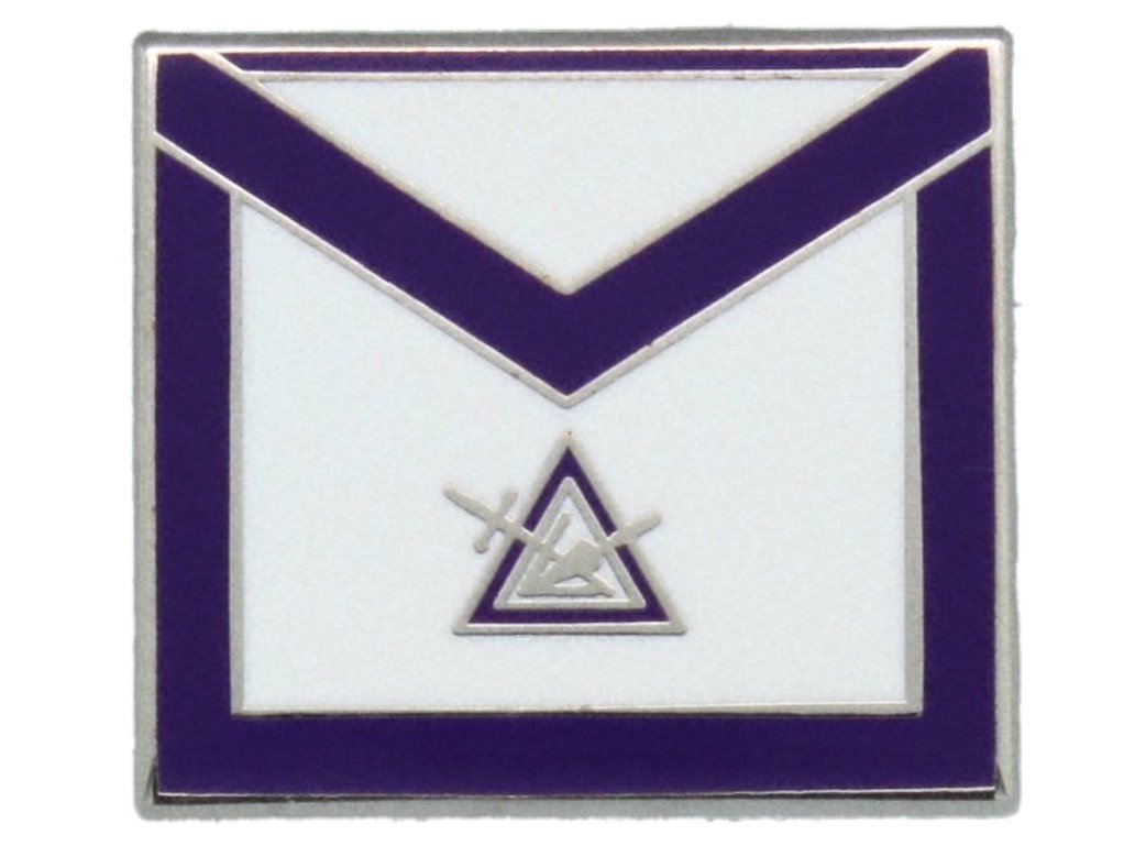 York Rite Cryptic Council Apron Freemason Masonic Lapel Pin