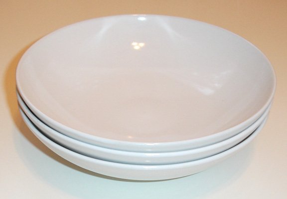 white stoneware bowls- set of 6