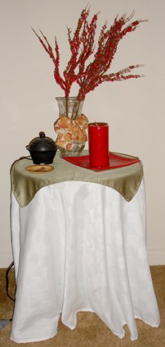 oblong table cloth (white)