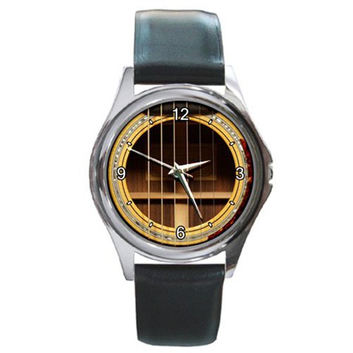 Soundhole Tippin OMT Round Guitar Style Round Metal Watch