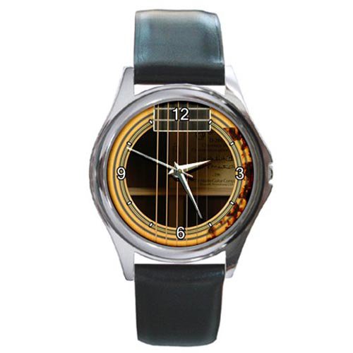 Soundhole Martin D-28CW Clarence White Special Edition Guitar Style Round Metal Watch