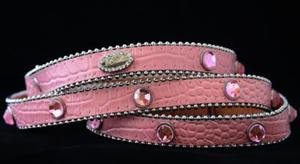 Pink Bling Dog Leash ~Genuine Leather~Beautiful!