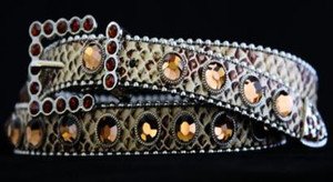 Bling Skinny Belt~Genuine Leather & Austrian Crystal~NWT~all Sizes!! Gorgeous!!