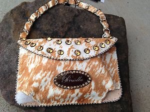 Cell PURSE Clutch Golds Genuine LEATHER Austrian Crystal NWT~BEAUTIFUL!!