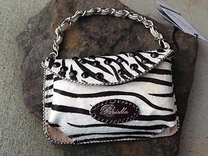 Zebra Print Clutch Cell PURSE GENUINE LEATHER & NWT~Stunning!!