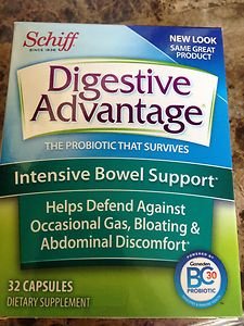 Probiotic SCHIFF DIGESTIVE ADVANTAGE, INTENSIVE BOWEL SUPPORT, 32 CAPSULES