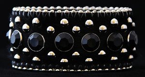 Black WIDE Leather CUFF ~Adjustable NWT!! VERY Cute!!! ~Hair on Hide~Gorgeous!!