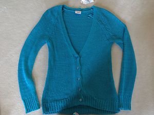 Justice Teal CARDIGAN Sweater ~~Girls Size 16 ADORABLE!!