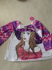 Justice Girls Shirt~flare Sleeve~Gorgeous!! ~Brand New With Tag~SZ 10