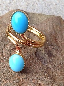 Turkish~jewelry Double Ring~-Made In Turkey~NWT~BEAUTIFUL!!