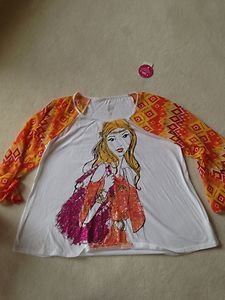 Justice Girls Shirt~flare Sleeve~Gorgeous!! ~Brand New With Tag~SZ 14