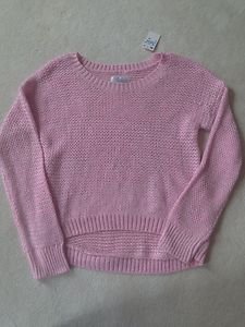 Justice Light Pink Pullover Sweater ~LIGHT WEIGHT~Girls Size 10~VERY CUTE!!!