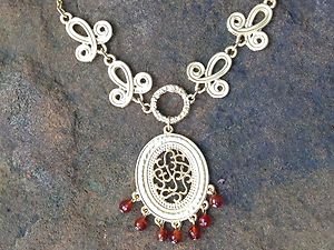 Turkish Jewelry Necklace~Genuine Orange Carnelian~Very Unique!! perfect for Fall
