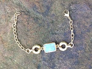 Turkish Jewelry Genuine Aqua Agate~From Turkey~GORGEOUS!! NWT!