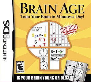 Brain Age: Train Your Brain in Minutes a Day (Nintendo DS, 2006) GAME AND CASE