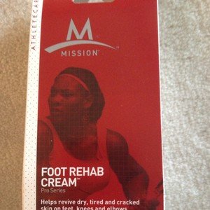 MISSION Foot Rehab Cream Revives Cracked Skin on Feet, Knees, Elbows~New!