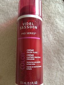 VIDAL SASSOON~ Creme Color Gloss~ 5.1 FL Oz~ Moisturizes and Provides Shine