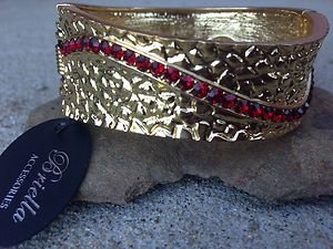 GOLD & RED BRACELET/CUFF~~VERY Beautiful!! NWT!!