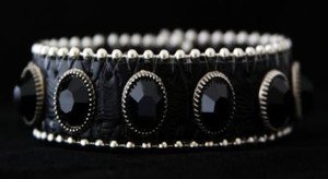 Black Skinny Leather Cuff Bracelet / Adjustable Snap Cuff~ new Never Worn! Cute!