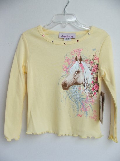 Toddler Girls' L/S Boyfriend Tee by Cupid's Cup - 2T