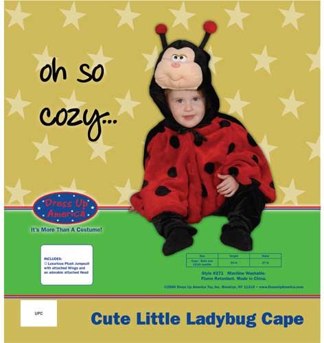 CUTE LITTLE LADYBUG COSTUME BY DRESS UP AMERICA - INFANT