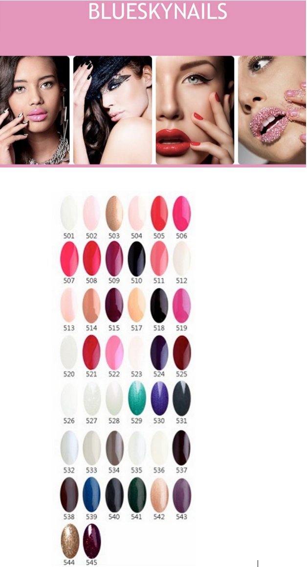 BLUESKY UV GEL POLISH SHELLAC VALUE PACK OF 6 COLOURS