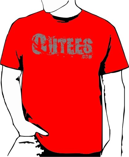 Red Outees 2XL-3XL Large Front Logo Design Inside-Out