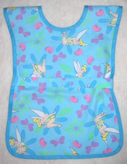Tinkerbell Handmade Girls School Paint Art Smock - Disney School Preschool Apron