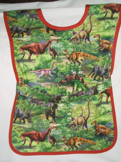 Dinosaurs - Handmade School Paint Art Smock Kids Boys Girls Childs