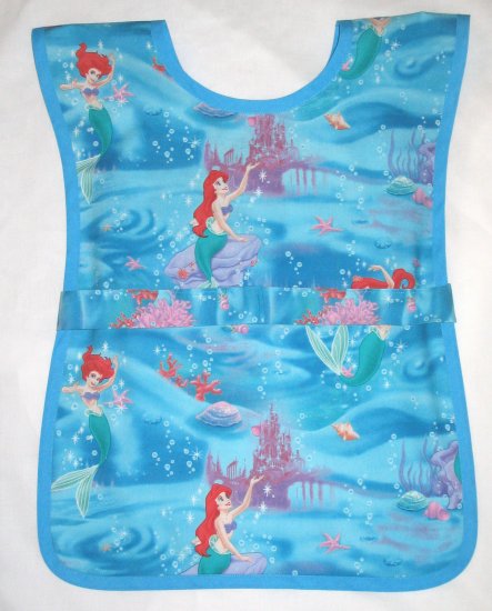 Little Mermaid School Preschool Paint Smock - Girls Disney Kids Childs Apron