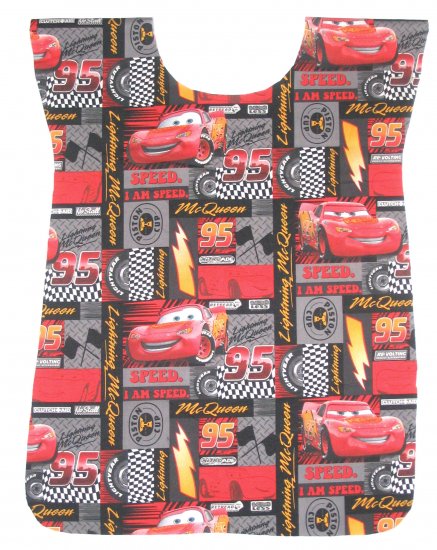 Disney Cars McQueen School Paint Smock - Handmade Boys Art Craft Preschool Child Kids