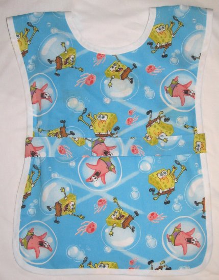 School Paint Smock - Sponge Bob Spongebob - Handmade Kids Childs Art Craft Preschool