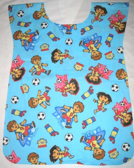Dora Explorer Soccer School Preschool Kids Paint Smock Apron Childrens Childs