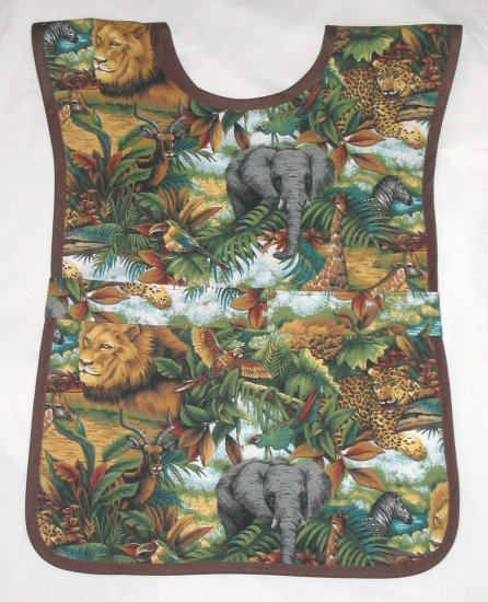 Jungle Animals School Preschool Girls Boys Paint Smock Kids Childs Childrens Apron