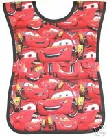Red Disney Cars Preschool School Childs Paint Smock Apron Childrens Kids