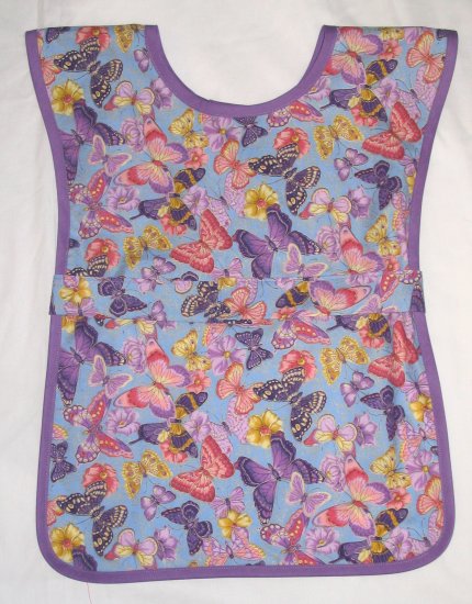 Purple Butterflies Paint Smock School Preschool Apron Butterfly Kids Childrens Girls