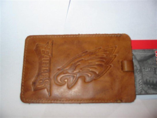 Philadelphia Eagles Leather Luggage Tag