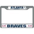Atlanta Braves Chrome License Plate Frame