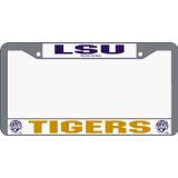 Louisana State University Chrome License Plate Frame