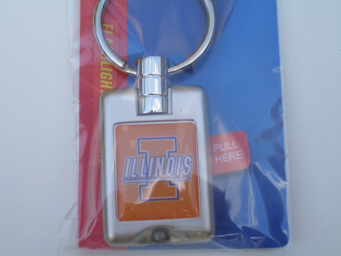 University of Illinois LED Flashlight Keychain