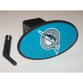 Florida Marlins Plastic Trailer Hitch Cover