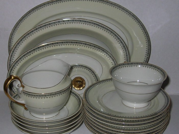 TK Thun Bohemia Empire Art Deco Plates, Bowls, Servers