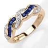 0.55 Carat Natural Sapphire & Diamond Ring