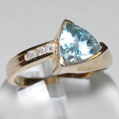 2.0 Carat Topaz & Diamond Ring
