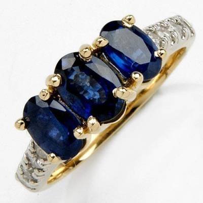 2.39 Carat Sapphire & Diamond Ring