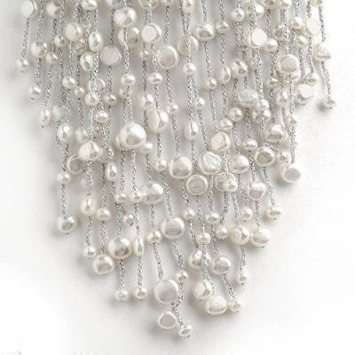 White Pearl Tier Necklace